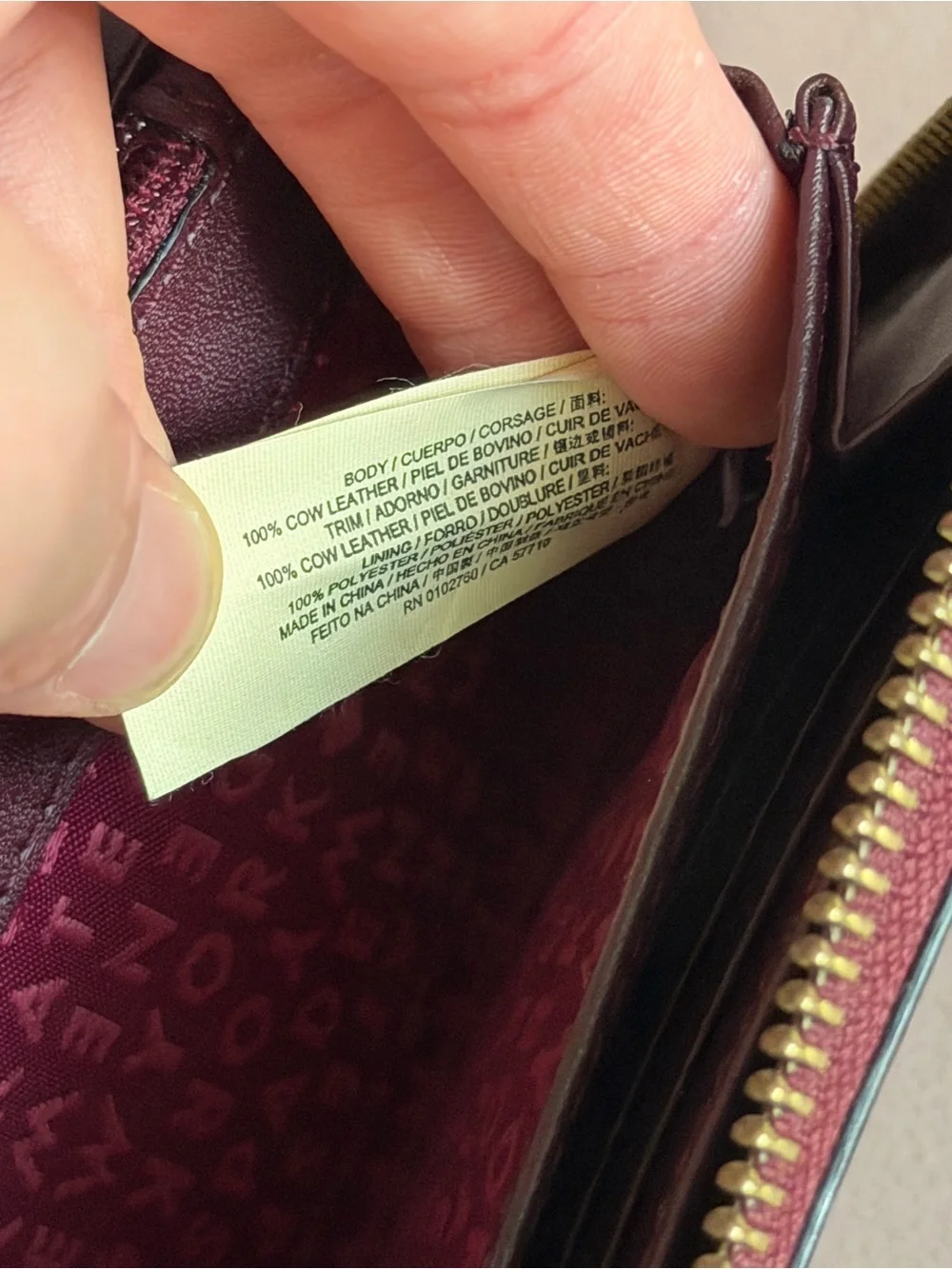 Kate Spade Bixby Place Neda Zip Around Wallet in Burgundy